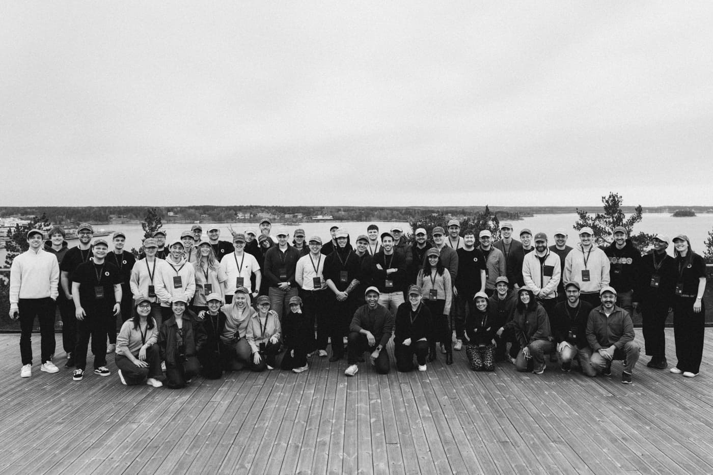 Person in yukata coding by the onsen at Yasuragi